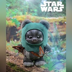 Star Wars Ewoks Cosbi Tokkat Plush Keychain NEW